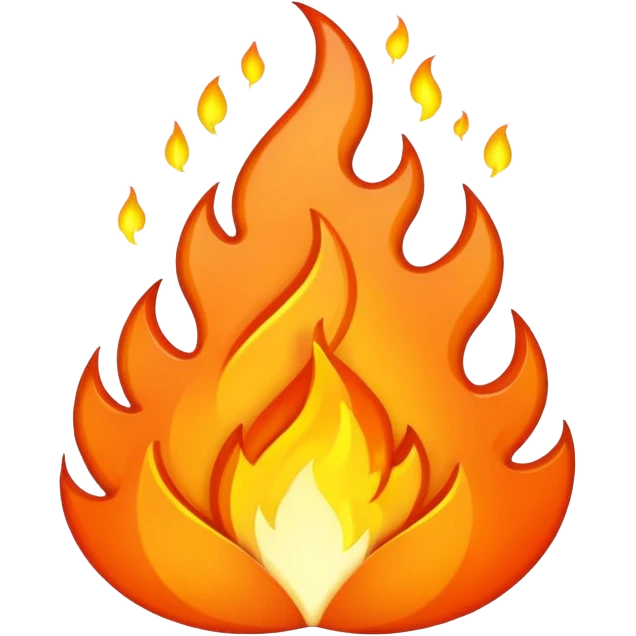 simple fire icon emoji