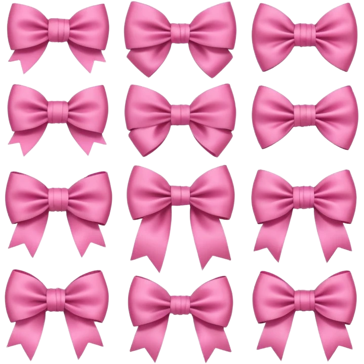 Cute girly bows emoji