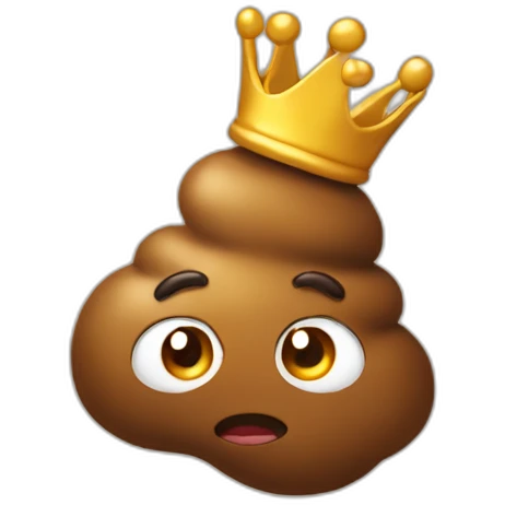 poop-with-a-crown emoji