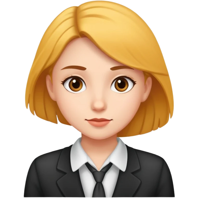 a girl manager reminds the student about the beginning of the lesson emoji