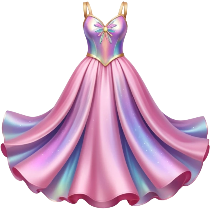 Realistic pink fairy sparkle dress emoji