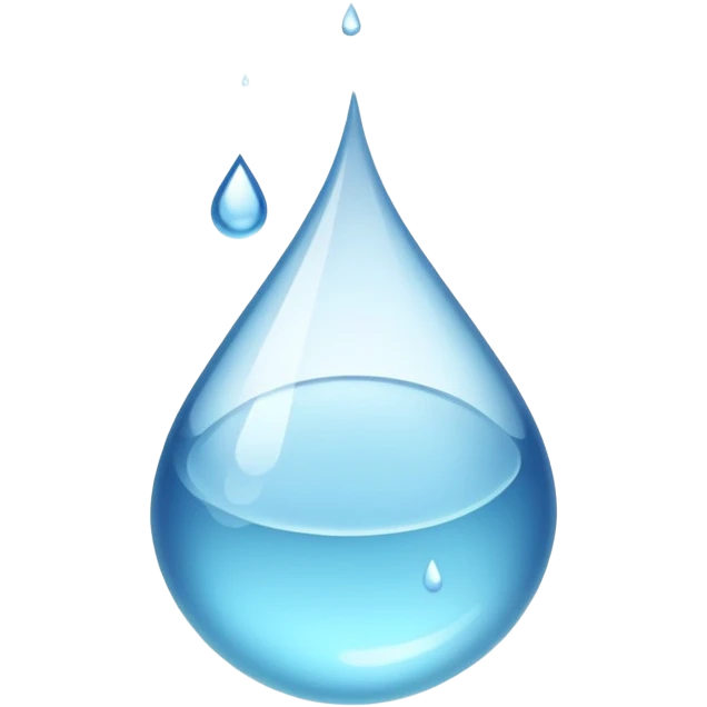 white droplet 2d emoji