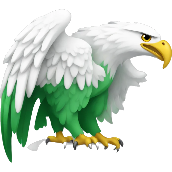 white green eagle emoji