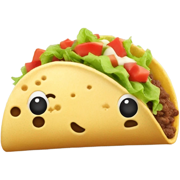 A taco that craps ice cream  emoji