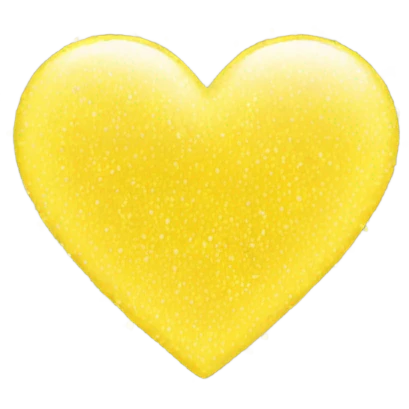 Yellow sparkles heart emoji