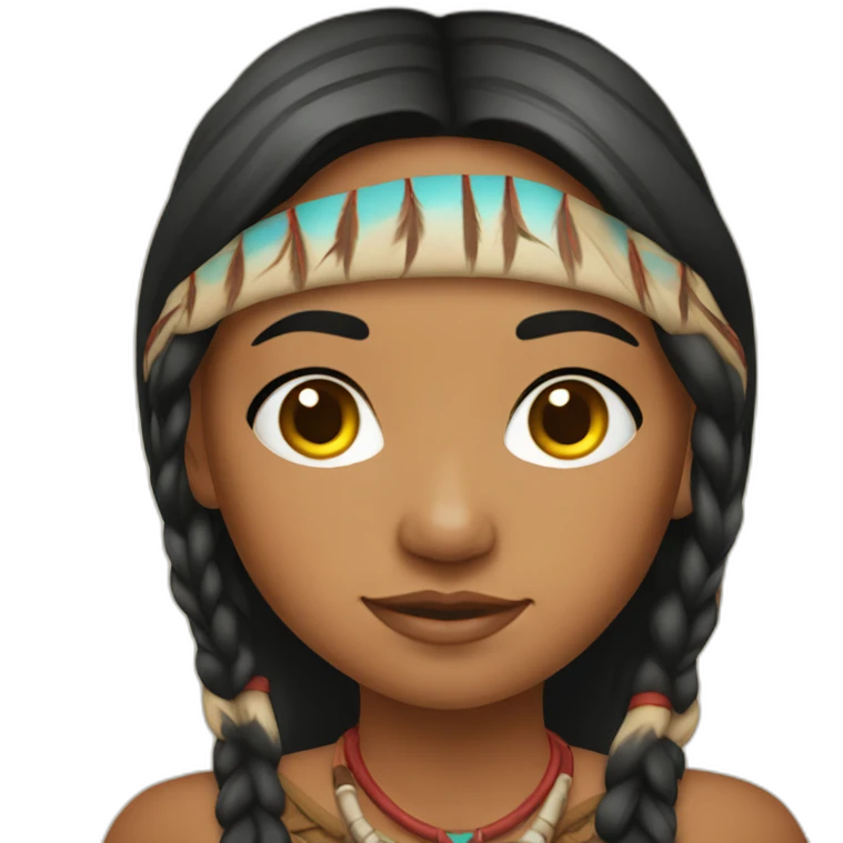 american indian girl emoji