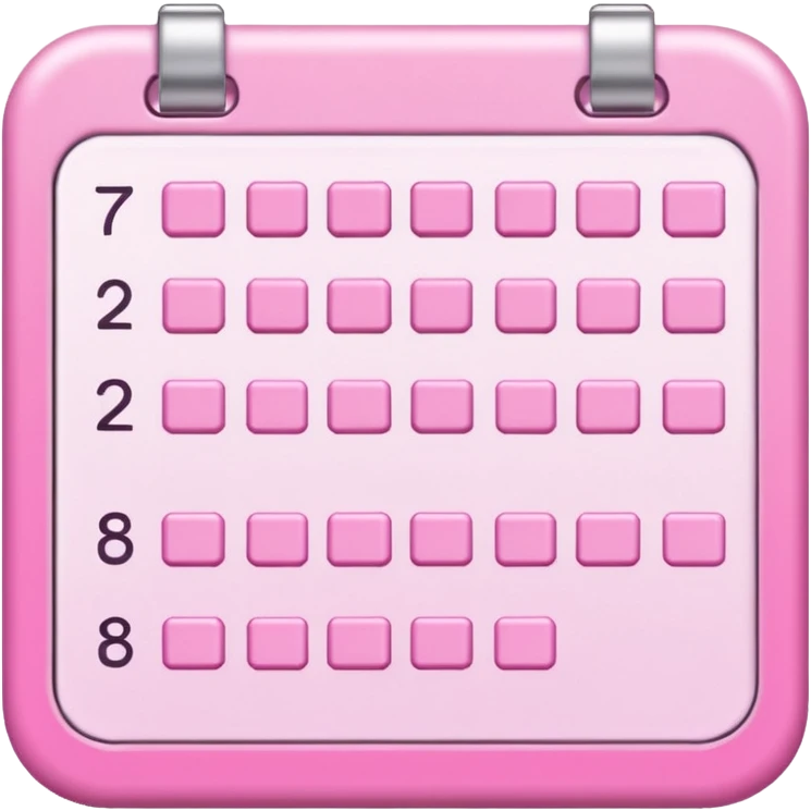 habit tracker cute pink emoji