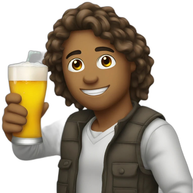 friends drinking at the PMU emoji