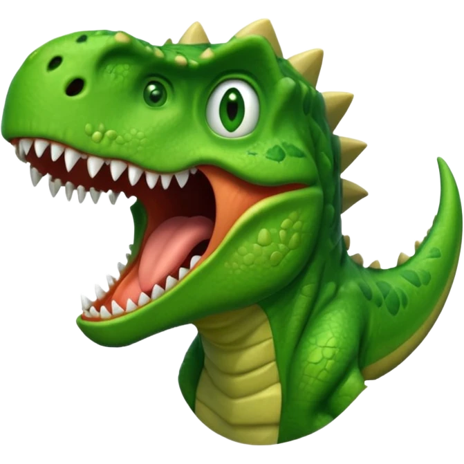 Dinosaur scream emoji