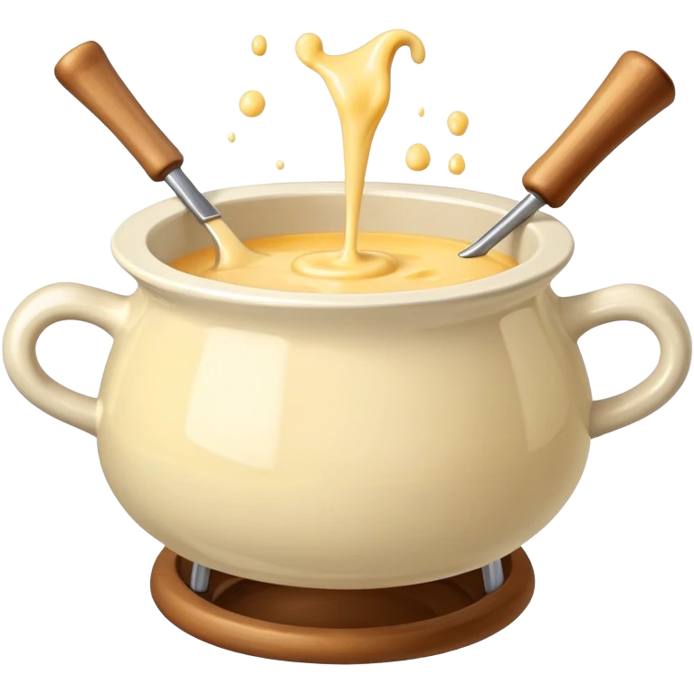 Cheese fondue pot emoji