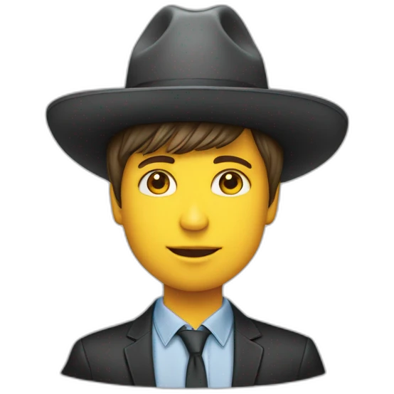 Un niño con sombrero hugo boss camiseta armani  emoji