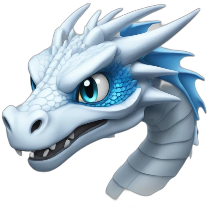 blue eyes white dragon emoji