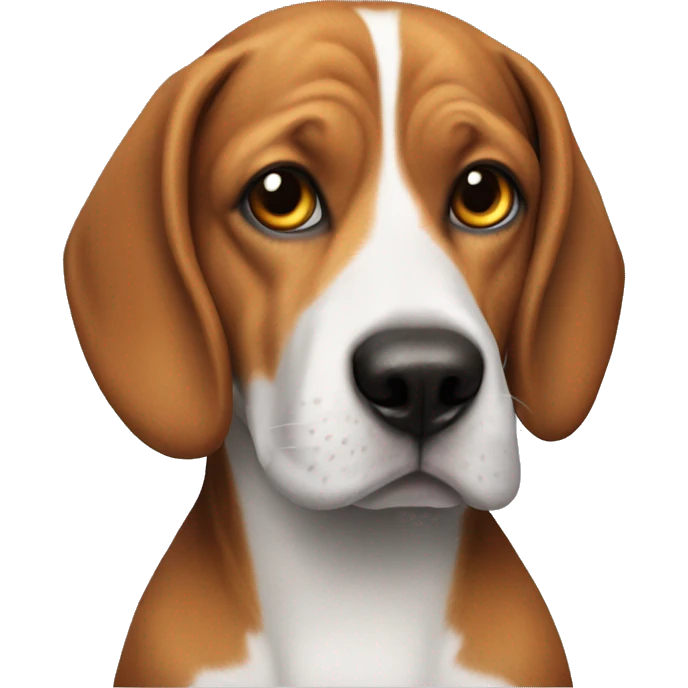 dog beagle with a martian custom emoji