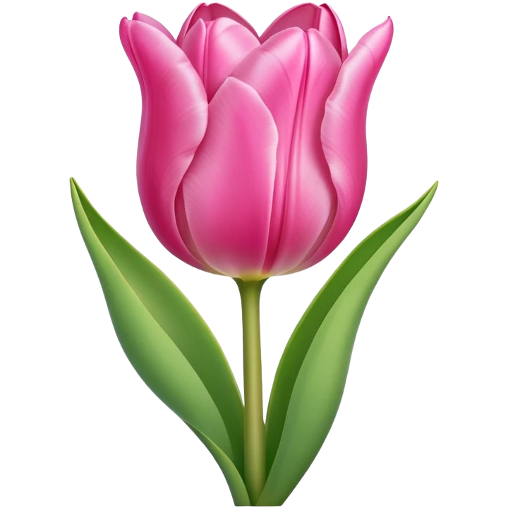 Pink tulip emoji