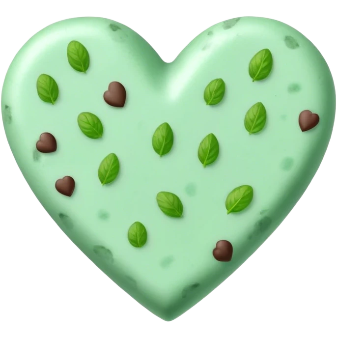 Mint chip heart emoji
