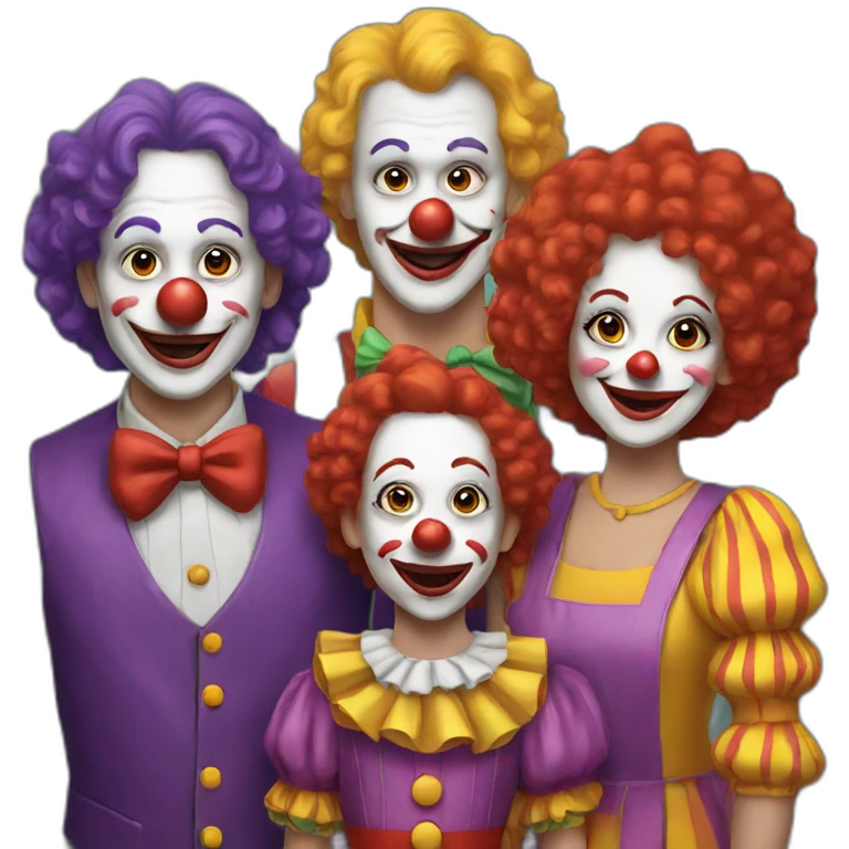 clown Family  emoji
