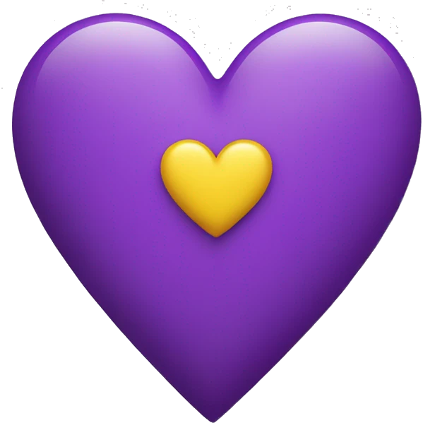 Purple and Yellow heart emoji