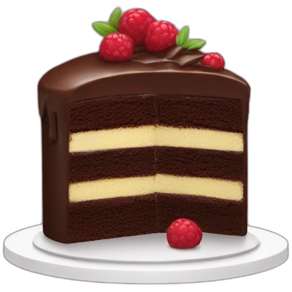 Chocolate cake emoji