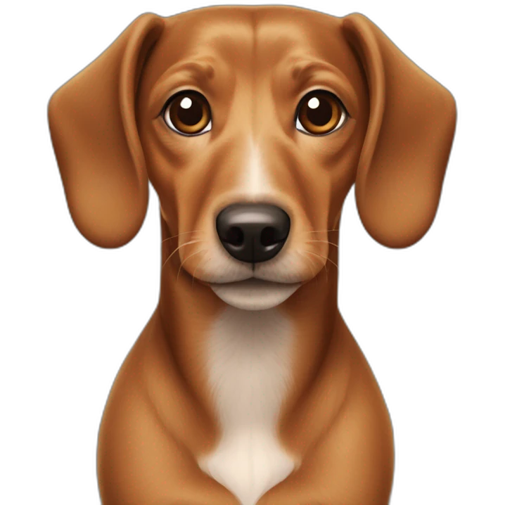 brown dachshund and terrier dog mix emoji