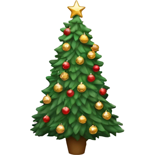 aesthetic coquette christmas tree emoji