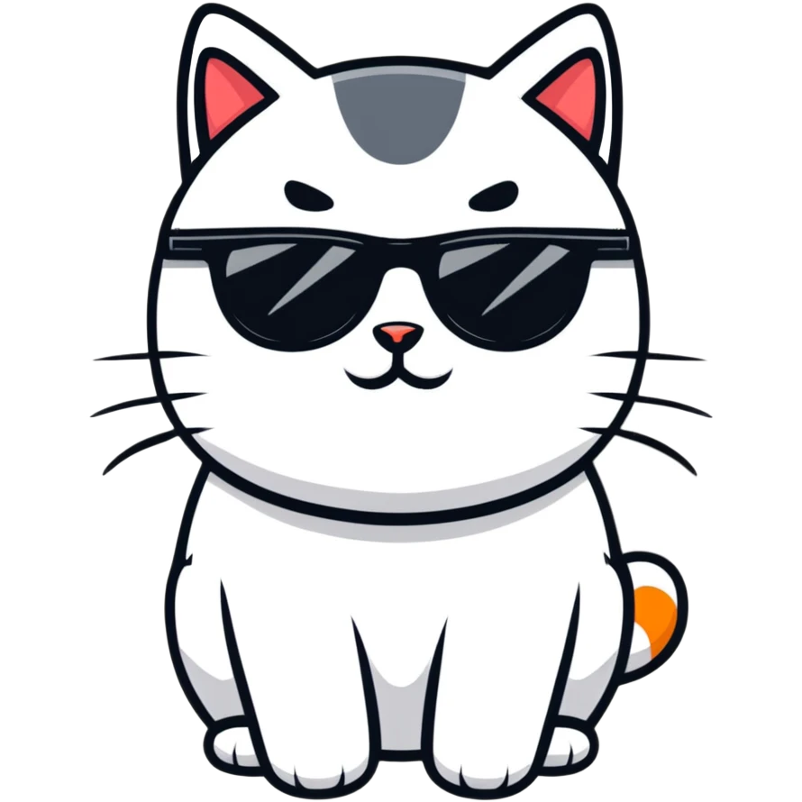 cat wearing sunglasses emoji