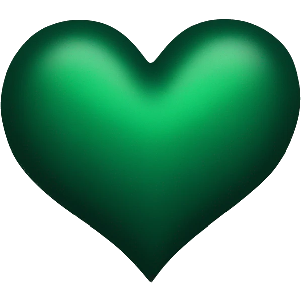 dark green heart  emoji