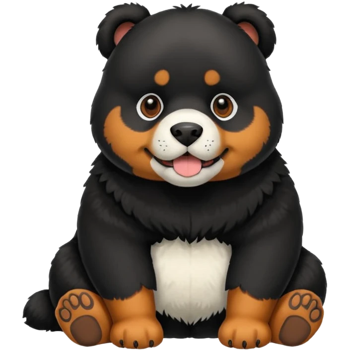Rottweiler panda emoji