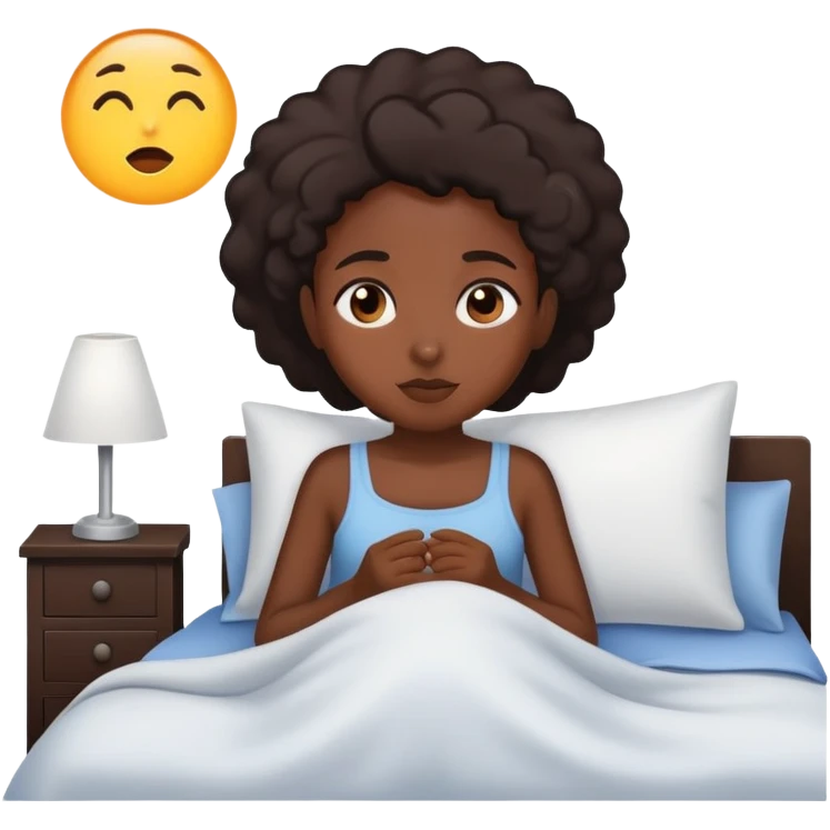 Black girl wake up in the morning emoji