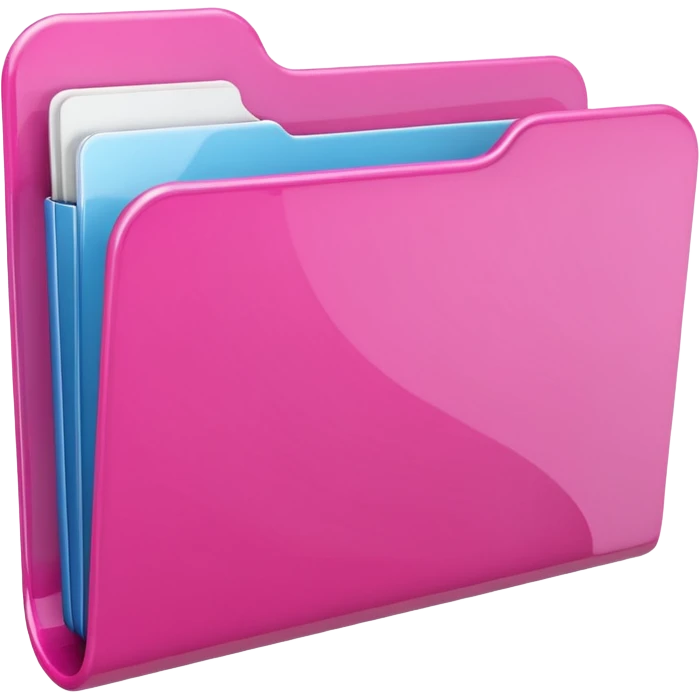 Pink folder emoji emoji