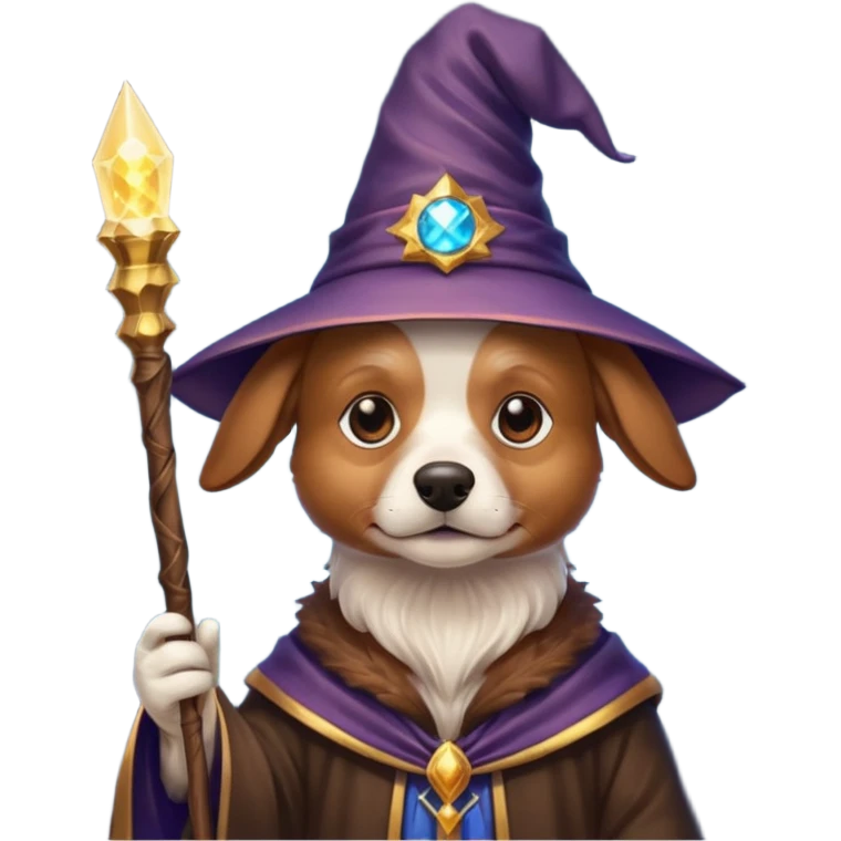 Dog wizard emoji