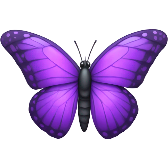 Flying purple butterfly  emoji