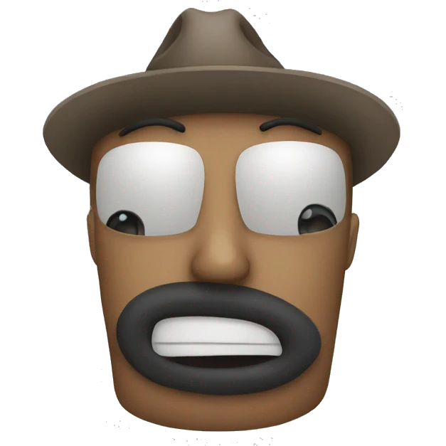 Poker face emoji