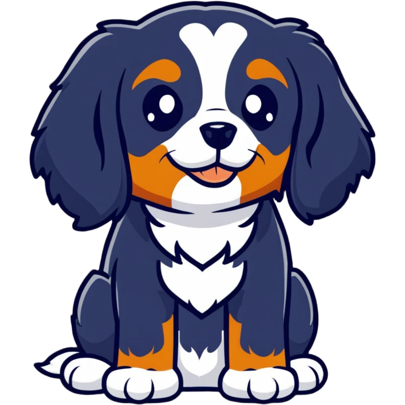 cavalier king charles spaniel dog emoji