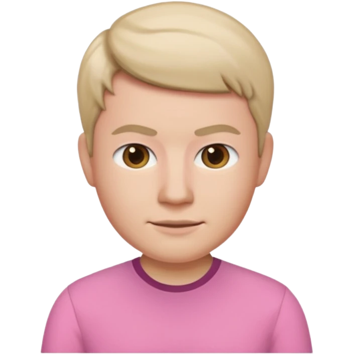 Memoji baju pink muka warna emoji
