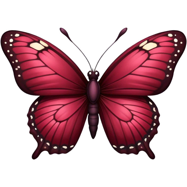 Dark maroon butterfly  emoji