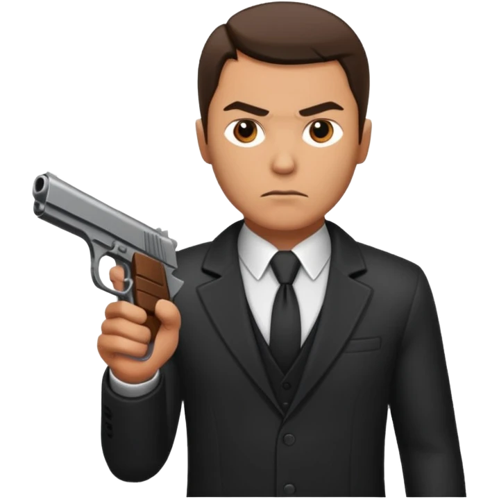 hitman with pistol emoji