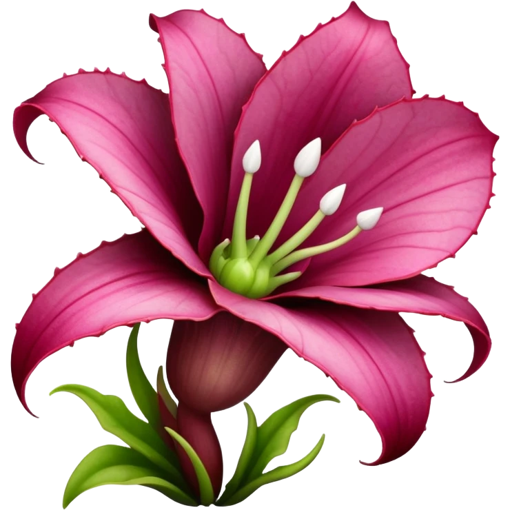 carnivorous plant flower with teeth emoji
