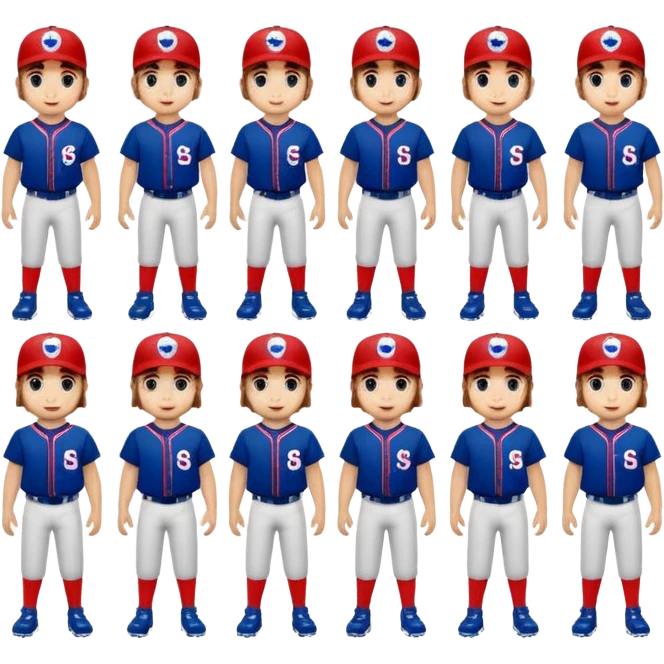 quiero dos equipos enemigos de baseball  emoji
