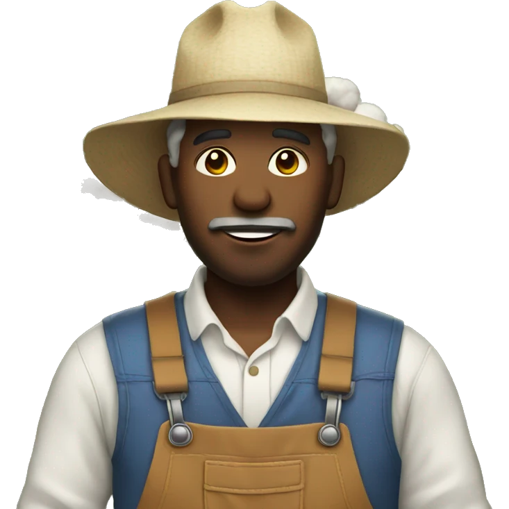 farmer with cotton emoji