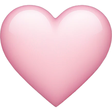 Light pink heart emoji
