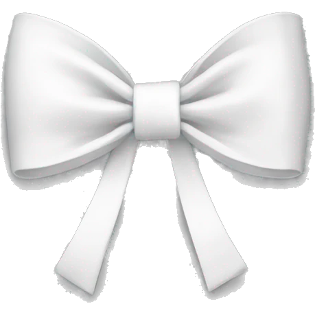 Bow white emoji