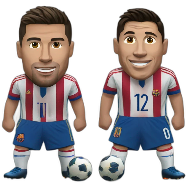 Ronaldo and messi emoji