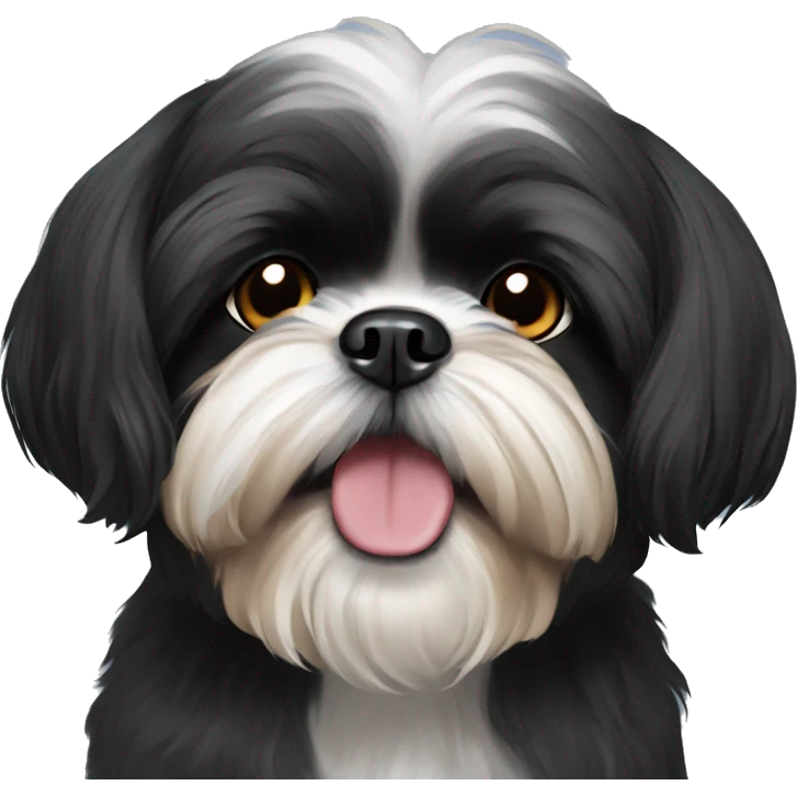 black shih tzu emoji