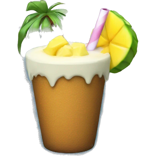 Stitch with pinacolada  emoji