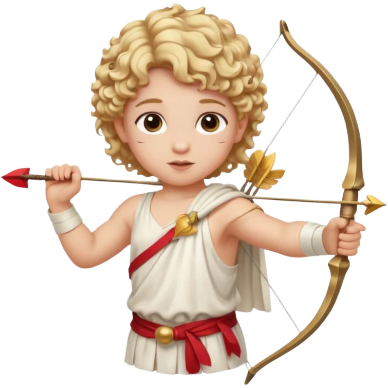 Cupid with bow and arrow emoji