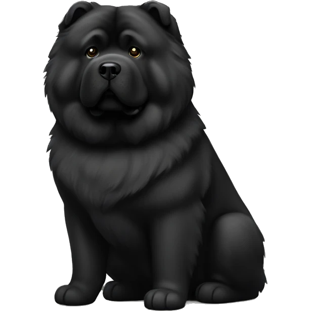 Army black chow-chow emoji