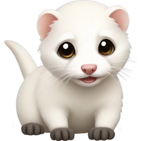 White ferret emoji
