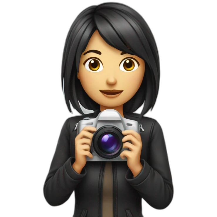 photographe femme emoji