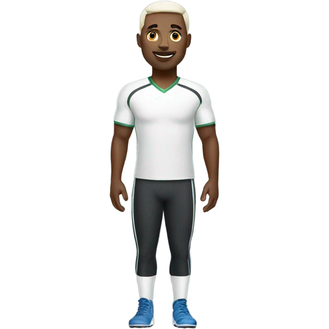 white full body sportman emoji