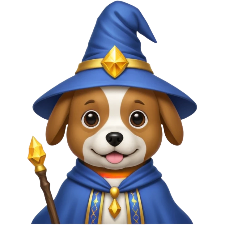 Dog wizard emoji